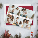 Cartão De Festividades Mínimo Natal Vermelho Fotografia da Família Modern<br><div class="desc">Comemore as festas com um toque de elegância moderna usando nosso Simples Cartão de Feriado de Colagem de Fotografia da Família Natal Moderna. Esta carta cuidadosamente desenhada abraça o espírito da família e a alegria da época festiva, permitindo-vos mostrar as vossas memórias queridas num esquema bonito e personalizável. Cor vermelha...</div>
