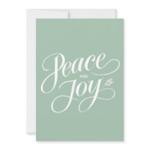 Mint Moderno de Paz e Joy Minimalista