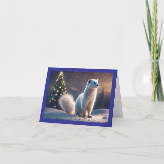 Cartão De Festividades Minx de Férias Branco (Frente)