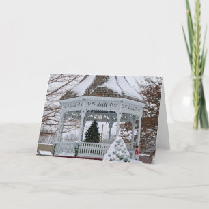 Cartão De Festividades Miradouro na neve