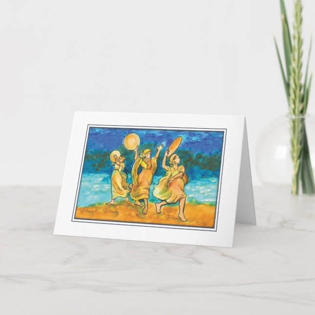 Cartão De Festividades Miriam’s Passover Song (Frente)