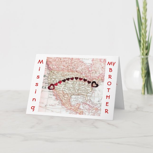 CARTÃO DE FESTIVIDADES MISS MY *BROTHER* THE REASON CHRISTMAS IS SPECIAL (Frente)