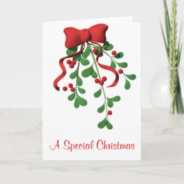 Cartão De Festividades Mistletoe Christmas