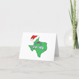 Cartão De Festividades Mistletoe do Texas