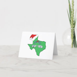 Cartão De Festividades Mistletoe do Texas