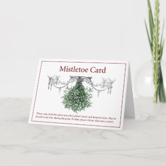 Cartão De Festividades Mistletoe Yuletide Card