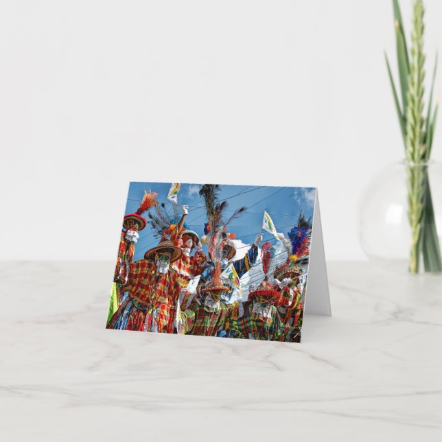 Cartão De Festividades Mocko Jumbies USVI (Frente)