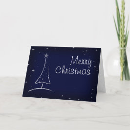 Cartão De Festividades Modern Abstract Christmas Tree