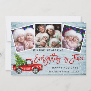 Cartão De Festividades Modern All é Fine 2021 Natal 3 Foto