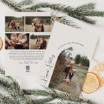 Cartão De Festividades Modern Boho Arch Beige Happiest Holidays 5 Foto<br><div class="desc">Celebre a alegria da estação com este moderno beige de arco de bico, feriado mais feliz 5 cartões de feriado fotográfico. O script editável exclusivo e chic cria um toque de charme e individualidade. Seu simples, elegante design preto-e-branco, com um quadro clássico de arco boêmico, evoca um humilde ambiente de...</div>