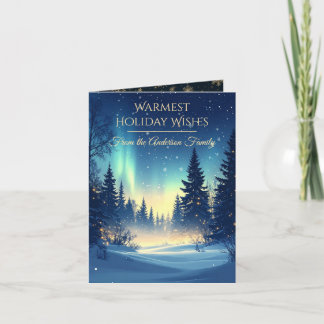 Cartão De Festividades Modern Christmas & New Year Card Elegant