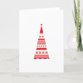 Cartão De Festividades Modern Christmas Tree Card