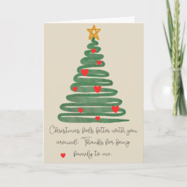 Cartão De Festividades Modern Christmas Tree Folded Holiday Card