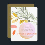 Cartão De Festividades Modern Christmas Winter Snow Ornament on Pine<br><div class="desc">Design is composed of Christmas Winter Snow Ornament on Pine

Available here:
http://www.zazzle.com/store/selectpartysupplies</div>