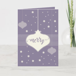 Cartão De Festividades Modern & Elegant Retro Merry Christmas card