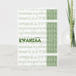 Cartão De Festividades Modern Happy Kwanzaa