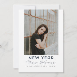 Cartão De Festividades Modern Happy New Year New Home Moving Photo