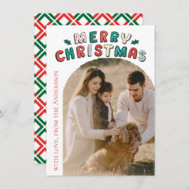 Cartão De Festividades Modern Photo Christmas