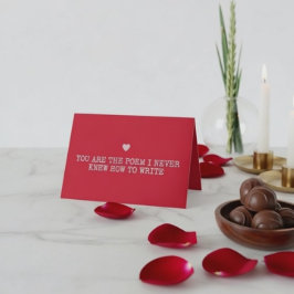 Cartão De Festividades Modern Romantic Minimalist Valentine's Day Card 