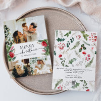 Modern Winter Botanic 3 Foto Feliz Natal