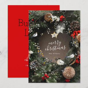 Cartão De Festividades Moderna e Feliz Portão de Natal