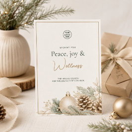 Cartão De Festividades Moderno Bem-Estar de Spa de Natal