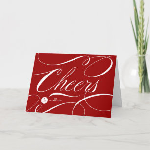 Cartão De Festividades Moderno Clássico Anima Caligrafia Elegante