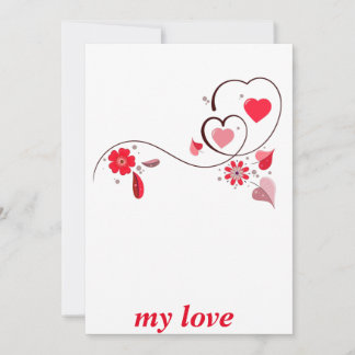 Cartão De Festividades moderno coração da uva,