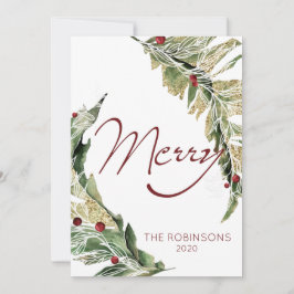 Cartão De Festividades Moderno e Feliz na Branca de Neve