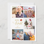 Cartão De Festividades Moderno Elegante Poinsettias Collage 5 Fotografias<br><div class="desc">Cartão de Férias de Natal da Família Moderno Elegante Poinsettias Collage 5 Fotos. Sinta-se livre para mudar a cor do fundo na parte inferior para coordenar com a foto escolhida para a frente. AVISO IMPORTANTE: Esta design faz parte de uma coleção e tem outros elementos coordenados que podem encontrar na...</div>