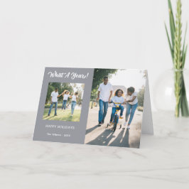 Cartão De Festividades Moderno Que Cinza Fotográfica De 3 Anos