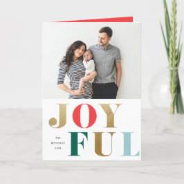 Cartão De Festividades Moderno Tipo Alegre Elegante 2 Foto Natal