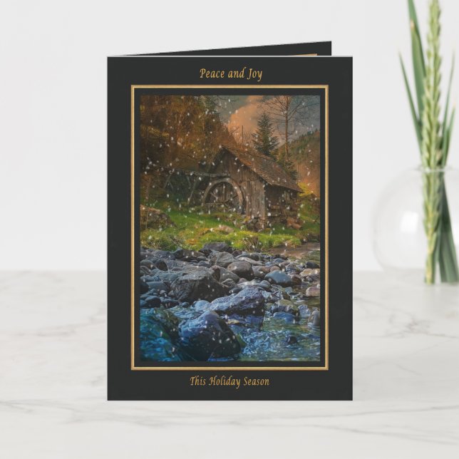 Cartão De Festividades Moinho Florestal de Natal (Frente)