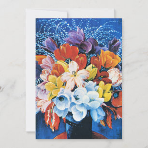 Cartão De Festividades Moise Kisling, Buquê de Tulipas,