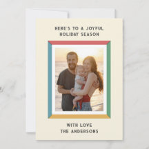 Moldura Colorida Com Grandes Saudações