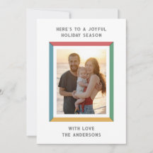 Moldura Colorida Com Saudações Grandes