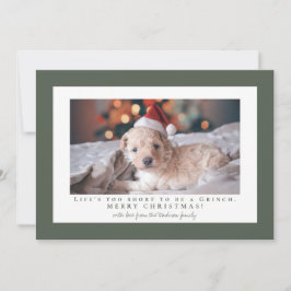 Cartão De Festividades Moldura de ébano simples foto 