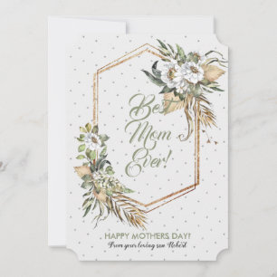 Cartão De Festividades Moldura de flores do Savana