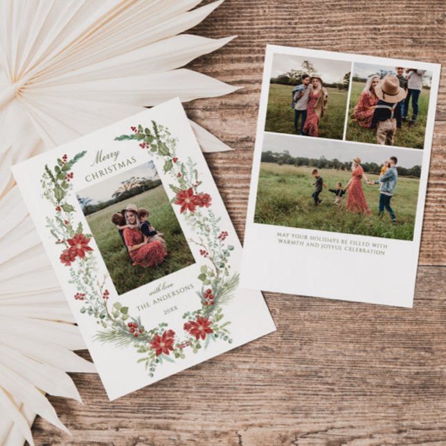 Cartão De Festividades Moldura Verde-Inverno (Criador carregado)