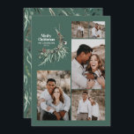 Cartão De Festividades Molho botânico multielegante moderno<br><div class="desc">Cartão de Natal verde verde moderno multielegante rústico,  cromo d'água seco,  cor botânica,  cor seca,  cor mutada,  cor de Natal.</div>