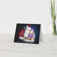 Molly McBride and Santa Card
