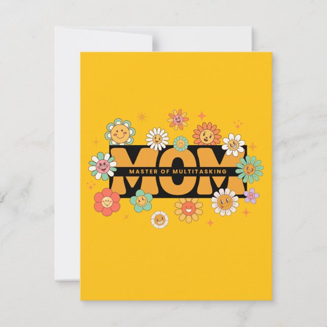 Cartão De Festividades MOM : Coleção Dia das Mães 3 (Frente)