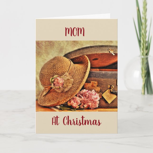 CARTÃO DE FESTIVIDADES **MOM MUITO ESPECIAL E AMOR** NO NATAL (Frente)