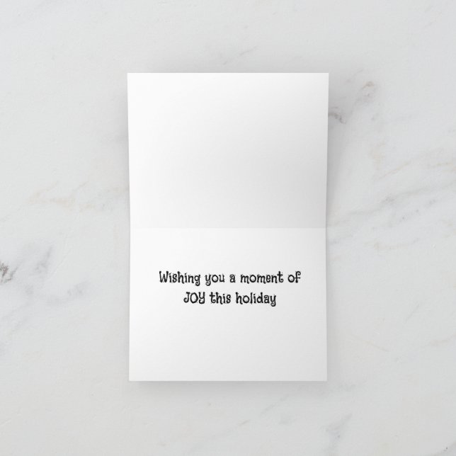 Cartão De Festividades Momentos de alegria (Interior)