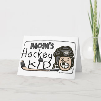 Cartão De Festividades Mom's Hockey Kid