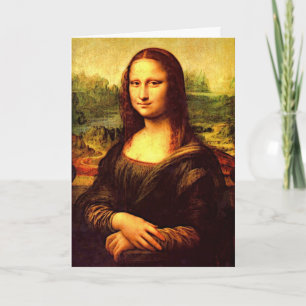 Cartão De Festividades Mona Lisa