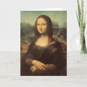 Cartão De Festividades Mona Lisa Christmas Card