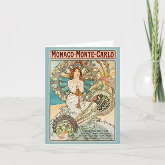 Cartão De Festividades Monaco Monte - Carlo