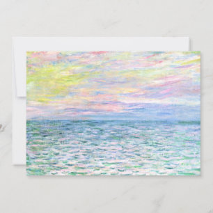 Cartão De Festividades Monet - Sunset em Pourville, belas artes