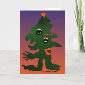Cartão De Festividades Monster tree by Anjo Lafin